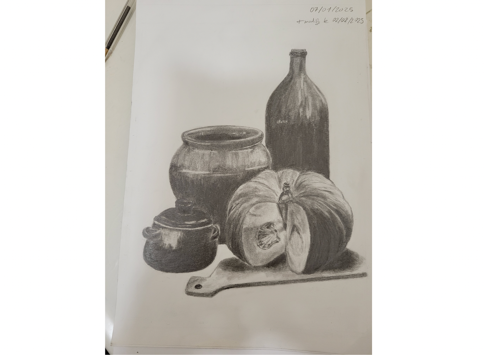dessin nature morte