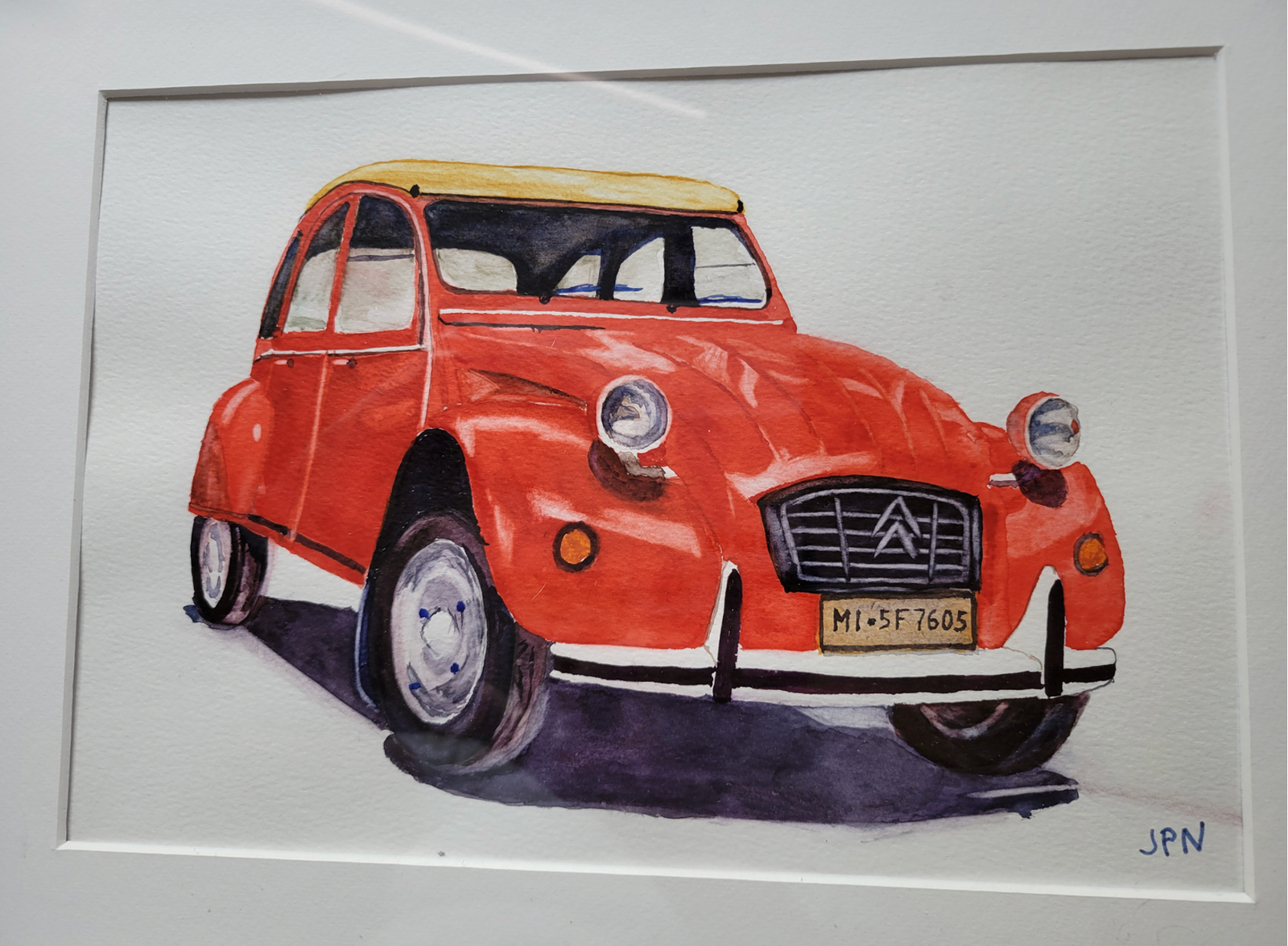 deux chevaux rouge