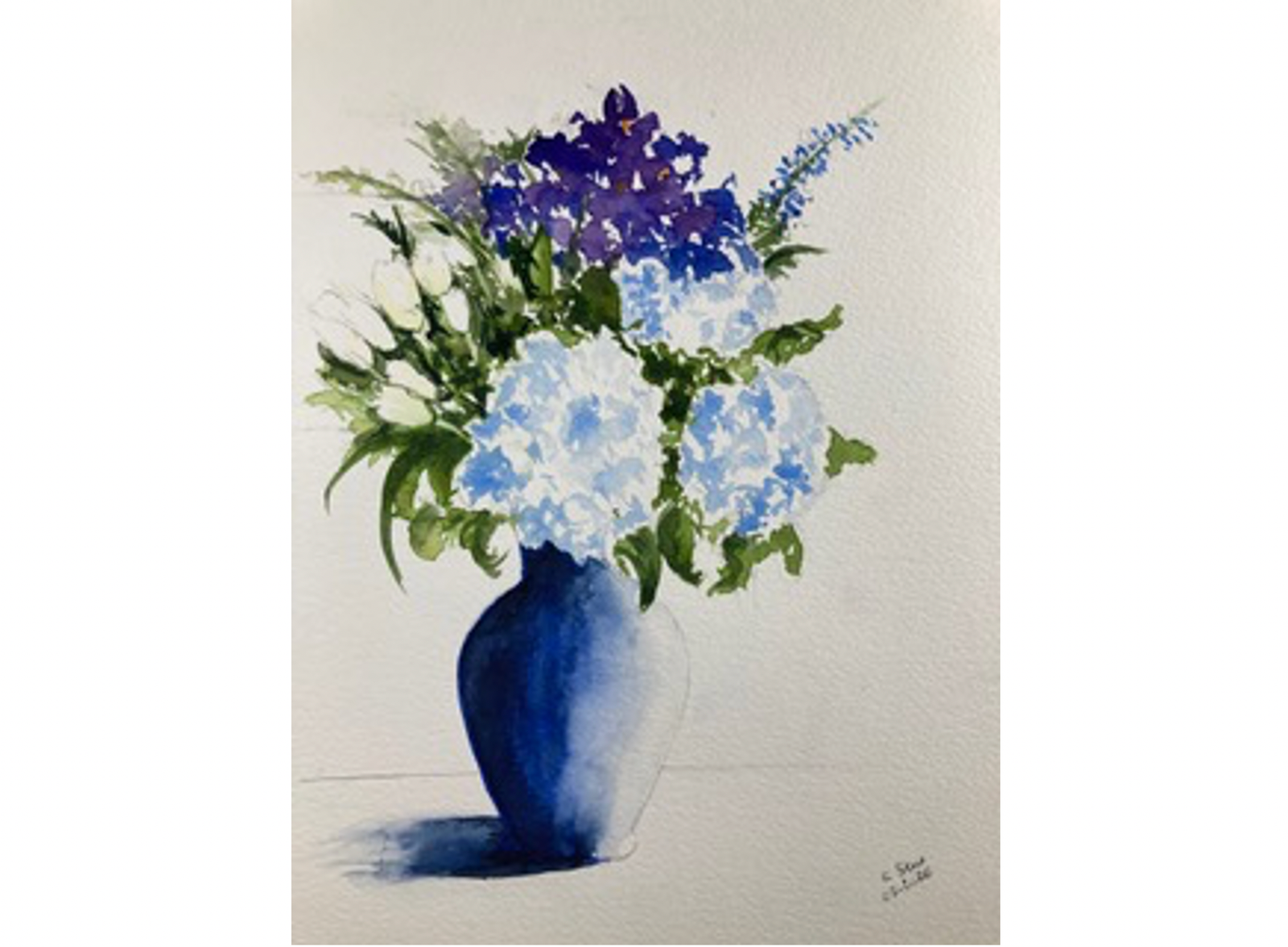iris et hortensia